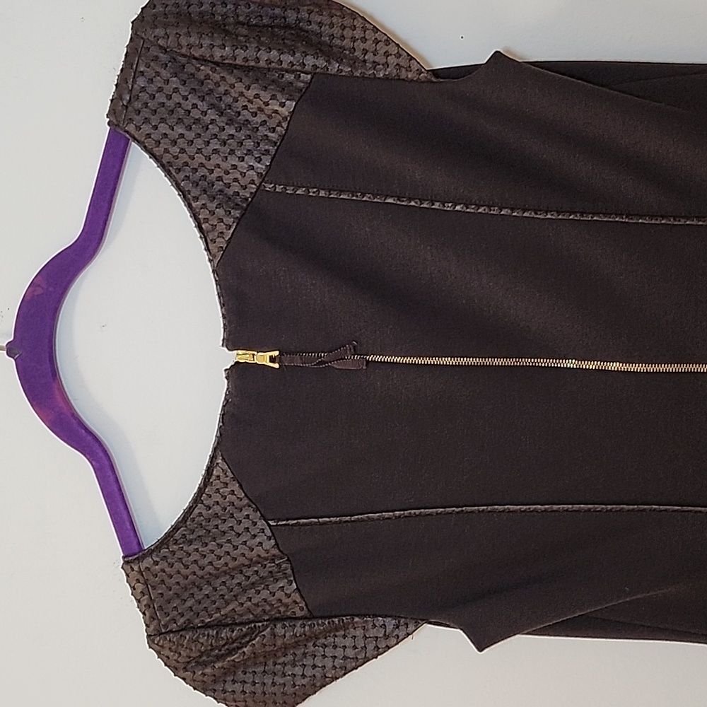 Kay Unger New York cocktail dress Chocolate Brown Sz 6 - Picture 14 of 16